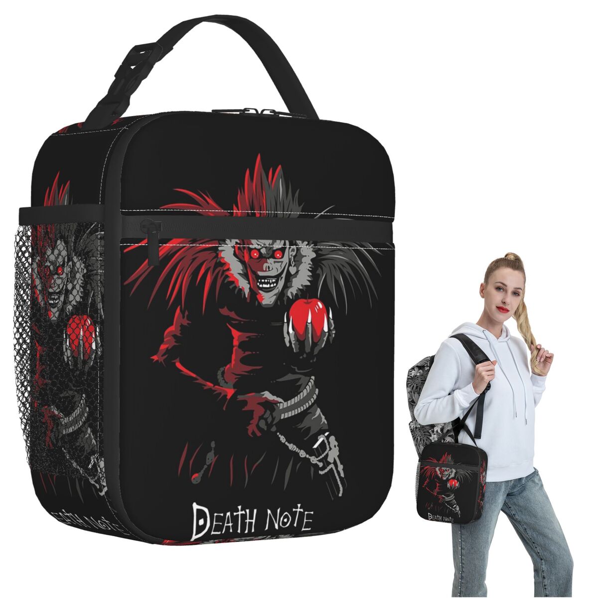 Tote Bag Sublimation - Anime Death Note L-Lawliet Insulated Lunch