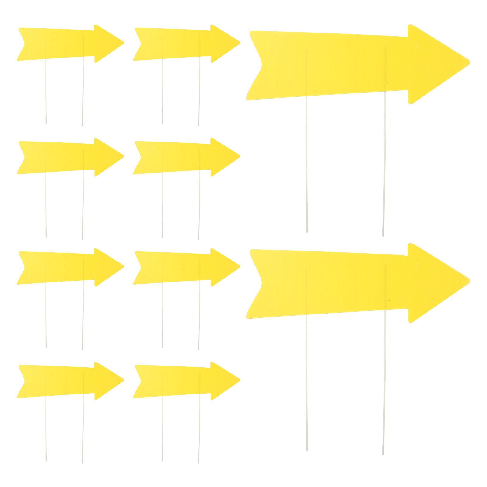 Yard Sign Blank - 10Pcs Waterproof Arrow Yard Signs with