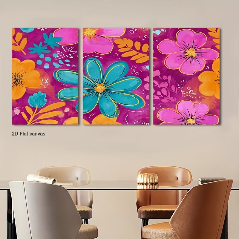 Frameless Canvas 2D Flat, 3pcs - огляд і ціна Canvas Wrap Ready