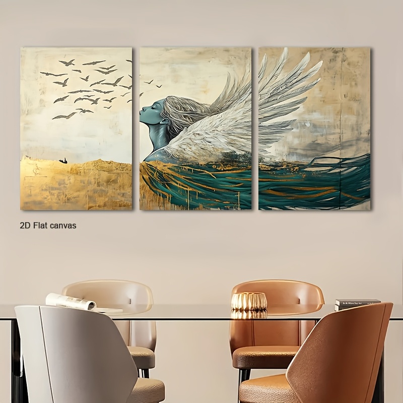 Frameless Canvas 3pcs Framed W - огляд і ціна Canvas Wrap Ready