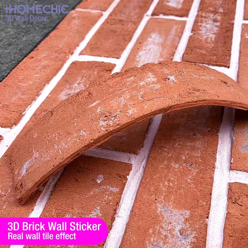 3D brick wall sticker tile 3D  - огляд і ціна Ceramic Tile Blank