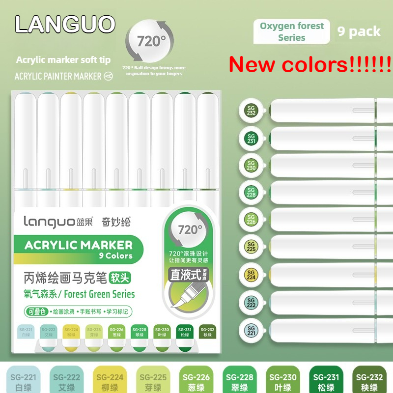 Languo 9 Color Direct Liquid A - огляд і ціна Copic Marker Sketch
